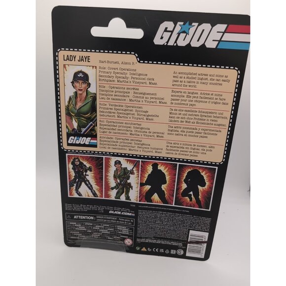 Hasbro G.I. Joe Retro Collection Lady Jaye 6" Action Figure - Picture 2 of 2